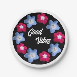 Zwart en roos variatiemodel papieren bordje