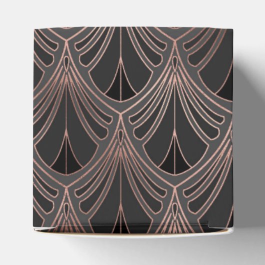 Zwart en roosgoud bedankdoosjes (Bovenkant)