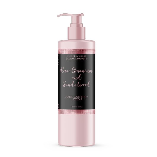 Zwart en roze faux folie cosmetica flesetiket sparkling wijnetiket