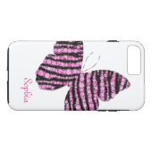 Zwart en roze glitter Butterfly - Aangepast Case-Mate iPhone Case (Achterkant (Horizontaal))