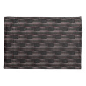 Zwart en Roze Grunge Amerikaanse vlag Dual Pattern Kussensloop (Achterkant-Links)