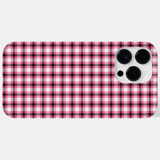 Zwart en roze speldenband Case-Mate iPhone case (Achterkant (horizontaal))