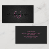 Zwart en roze visitekaartje (Voorkant / Achterkant)