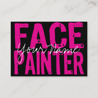 Zwart en roze visitekaartje