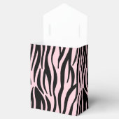 Zwart en Roze Zebra Print Vrijgezellenfeest Bedankdoosjes (Geopend)