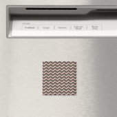 Zwart en roze zigzagpatroon magneet (Insitu (Vaatwasser))