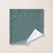 Zwart en Sage Groen elegant Abstract Modern Minima Bad Handdoek (Wasdoekje)