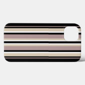Zwart en Tan Case-Mate iPhone Case (Achterkant (horizontaal))