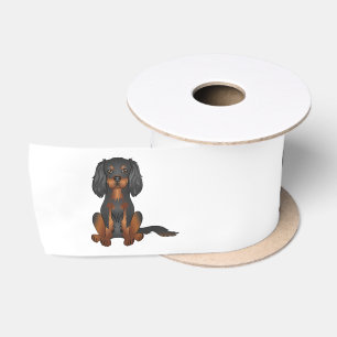 Zwart-en-tan Cavalier King Charles Spaniel hond Lint