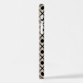 Zwart en Tan iPhone Hoesje (Linkerkant)