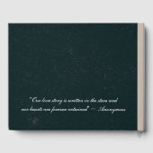  Zwart en Tan Library Bruiloft Gastenboek (Achterkant)