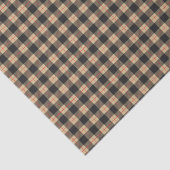 Zwart en tan met rode streep tissuepapier (Detail)