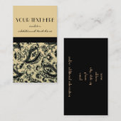 Zwart en Tan Visitekaartje (Voorkant / Achterkant)