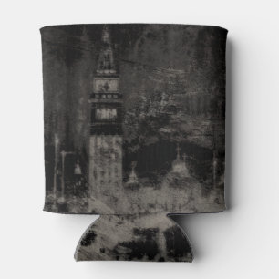 Zwart en Taupe Noodlijdende Skyline Venetië Italië Blikjeskoeler