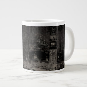 Zwart en Taupe Noodlijdende Skyline Venetië Italië Extra Grote Beker