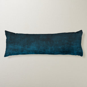 Zwart en Teal Grunge Ombre Textuur Lichaamskussen