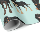 Zwart en twitpapier cadeaupapier (Rol Hoek)