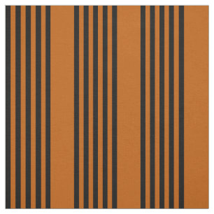 Zwart en verbrand oranje vijf strips stof