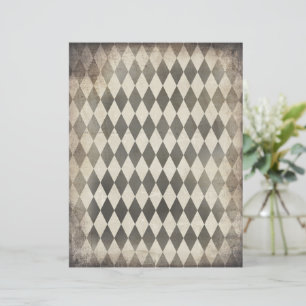 Zwart en vervormd Harlequin Patroonpapier