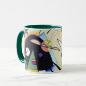 Zwart en Violet - Kandinsky Mok (Voorkant links)