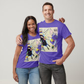 Zwart en Violet - Kandinsky T-shirt (Unisex)
