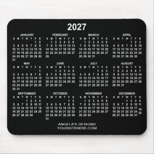 Zwart en Wit 2027 Agenda Promotioneel Muismat