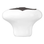 Zwart en wit Anchor-ontwerp Keramische Knop (Zijkant)