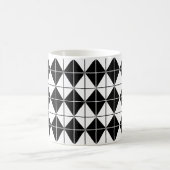 Zwart en wit Argyll patroon Koffiemok (Center)