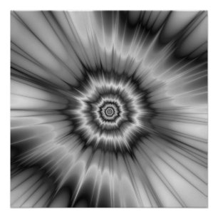 Zwart en wit bang! Het Zazzle Perfect Poster