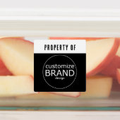 Zwart en wit bezit van bedrijfs Logo Labels (Aangebracht)