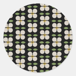 Zwart en wit bloemen sticker - Bloom & Stick