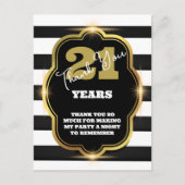 Zwart en wit briefkaart (Voorkant)