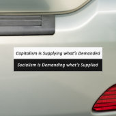 Zwart en wit bumpersticker (Op auto)