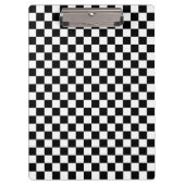Zwart en wit Check patroon Klembord (Voorkant)