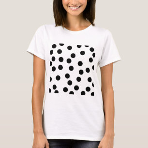 Zwart en wit Dalmatiaans Spotpatroon. T-shirt