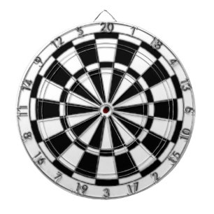 Zwart en wit dartbord