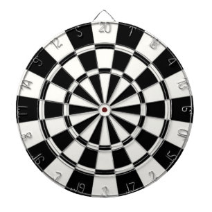 Zwart en wit dartbord