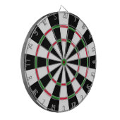 Zwart en wit dartbord (Voorkant Links)