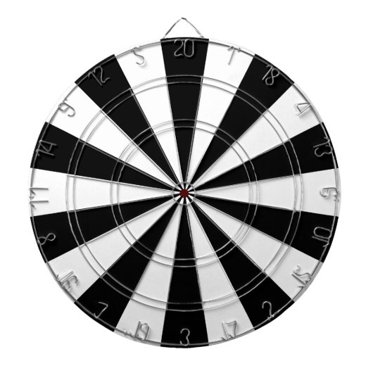 Zwart en wit dartbord (Voorkant)