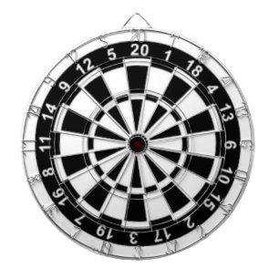 Zwart en wit dartbord