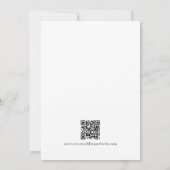 Zwart En Wit Elegante Moderne Template Minimalisti Save The Date (Achterkant)
