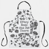 Zwart en wit Elk Roos heeft zijn bruine citaat Schort (Voorkant)
