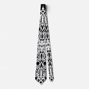 Zwart en Wit Empire Tribal Design Stropdas