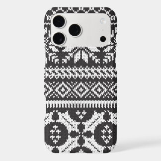 Zwart En Wit Fair Isle Brei Trui