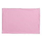 Zwart en wit fancy monogram roze kussensloop (Achterkant)