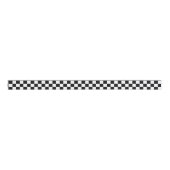 Zwart en wit gebarsten patroon grosgrain lint (Voorkant)
