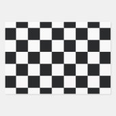 Zwart en wit gebarsten patroon inpakpapier vel (Voorkant 2)