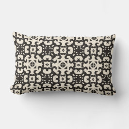 Zwart en wit geometrisch naadloos patroon Throw P Kussen