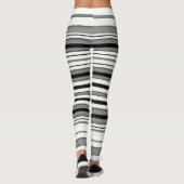 Zwart en wit gestreept leggings (Achterkant)