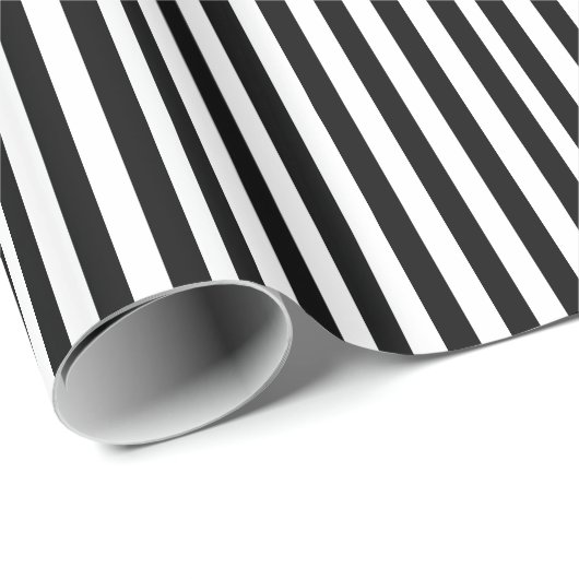 Zwart en wit gestreept papier voor het ompakken va (Rol Hoek)